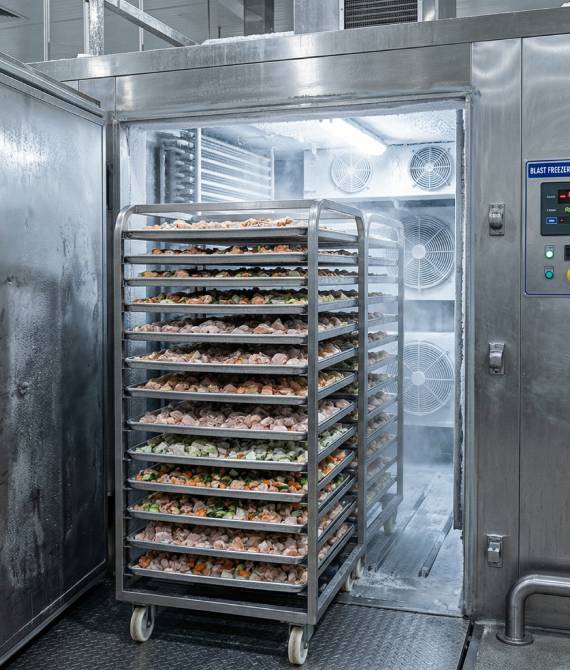 Rapid cooling for peak freshness