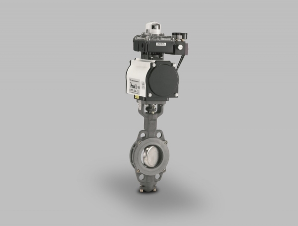 AKE/AKP butterfly valves with electric or pneumatic actuators